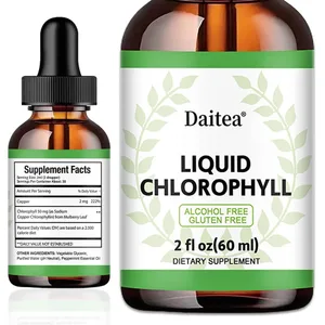 Liquid Chlorophyll Drops - Antioxidants Liver Detox Immune Support Collagen for Hair & Skin Health - Vegan Non-GMO