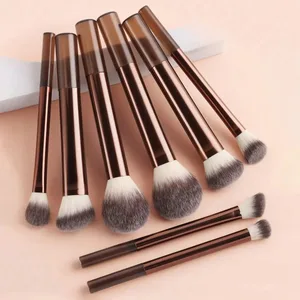 Propesyonal na Multifunctional Makeup Brush Set 8pcs Long-Handle Makeup Brushes Kasama ang Powder Blush Foundation Contour Nos