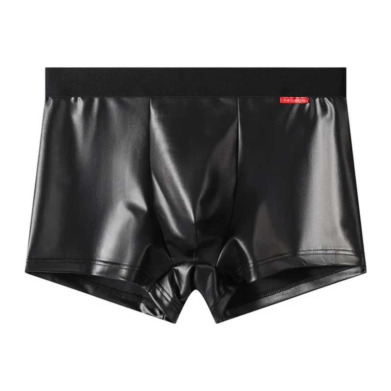 Männer Kunstleder Boxershorts Unterwäsche Für Mann Slips U Konvexen Beutel Dessous Unisex Höschen Badehose Clubwear männer Unterhosen