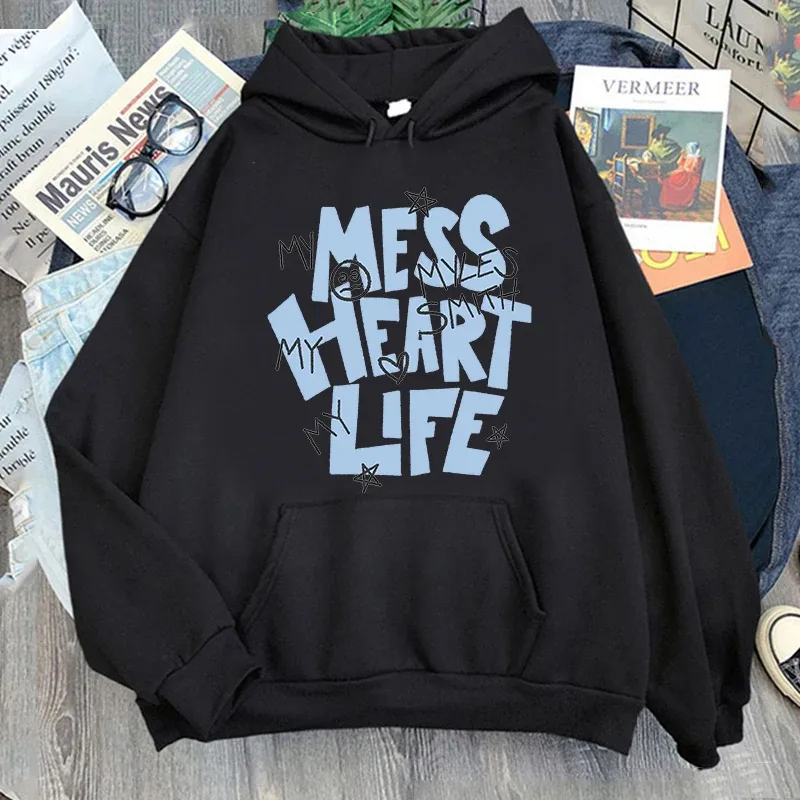 Myles Smith My Mess Tour Hoodies High Street com moletom de manga comprida com capuz Hip Hop unissex casual roupas de tendências populares