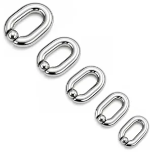 Mascle Heavy Duty BDSM Bola d'acer inoxidable Scrotum Estirador de metall penis bondage Cock Ring retardar l'ejaculació masculí nou Sex Toy homes