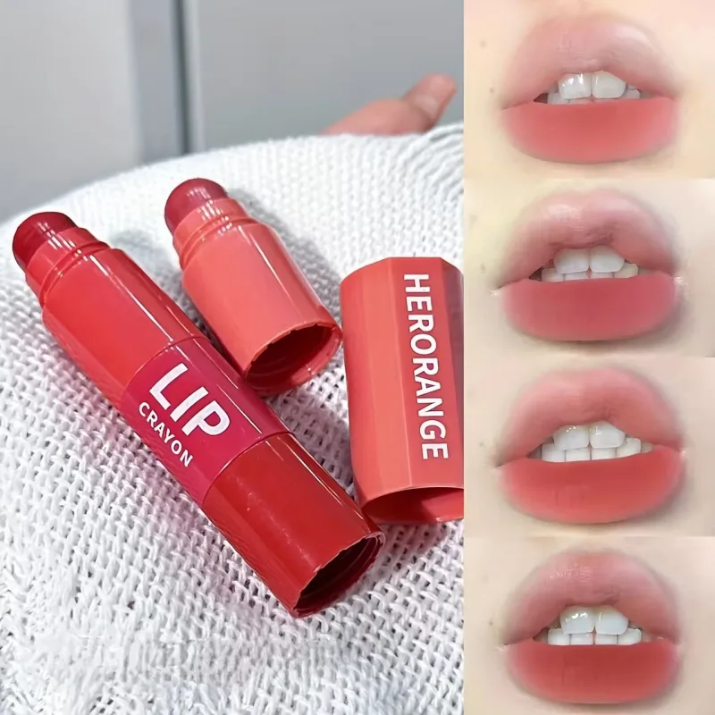 Herorange Mini Bullet Lipstick Four Colours DIY Gradient Matte High Pigment Long Lasting Transfer Reproof Portable Lip Makeup