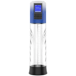 Electric Male Penis Pump Vacuum Sucking 9 Training Mode Penis Trainer Magnify Endurance Delay Ejaculation Adult Sex Toys for Men