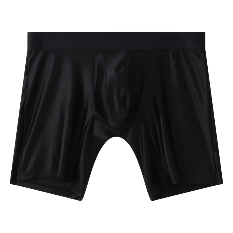 Mens Underwear Boxers Solid U Convex Pouch Panties Man Extended Leg Boxer Shorts Homme Middle Waist Sports Underpants Lalaki M-XXL