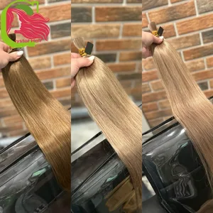 Bulk hår 100 % äkta människohår maskintillverkat Virgin Remy rakt hår Bulk 18-30 tum 100 g Naturligt blont hårförlängning utan inslag