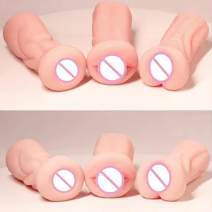 New 4D Realistic Deep Throat Male Masturbators Pocket Pussy Stroker Tight Silicone Mouth Vagina Anal Oral Sex Adult Toys for Men