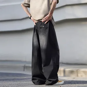 男のパンツメンズジーンズアメリカントレンディカジュアルストレートレッグ作業服ズボンルーズフィット春夏