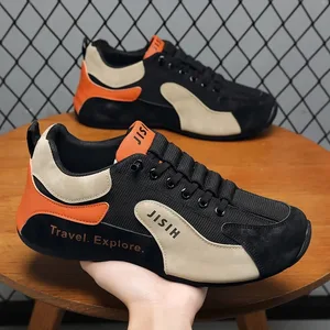 Męskie sznurowane buty sportowe na co dzień Buty do chodzenia na świeżym powietrzu - Lekkie, oddychające trampki do ćwiczeń do koszykówki