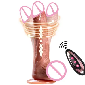Mendorong Dildo Realistis Penis G Spot Klitoris Stimulator Mainan Seks Dewasa Silikon Lembut Pria Kontol untuk Wanita Pasangan Produk Seks