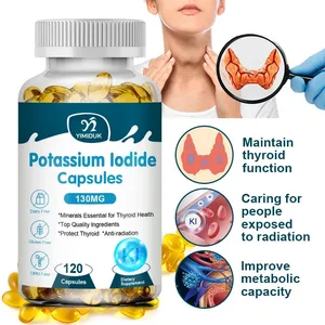 Kaliumjodidkapslar KI (stabil jod) 130 mcg per dag - sköldkörtelstödstillskott