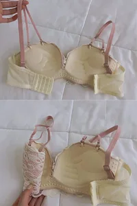 Brassiere Femme 無縫胸罩與內褲套裝女聚攏胸罩內衣套裝透氣性感內衣 Bielizna Damska Lenceria