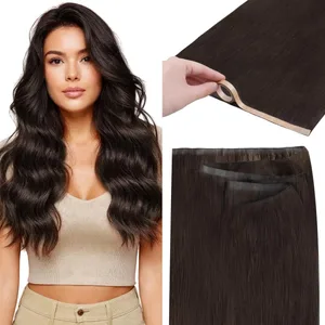 Tape In Weft Hair Extensions Human Hair PU Long Weft Tape in Hair Extensions Real Human Hair Silky Εύκολο στη χρήση Remy 12-20 ίντσες
