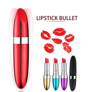 Mini Lipstick Vibrator Výkonná stimulace klitorisu bodu G diskrétní Vibrace Sex Toy Bullet masturbace pro dospělé