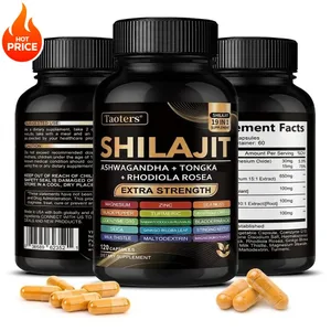 Shilajit Supplement with Sea Moss Ashwagandha Magnesium & Zinc - 19 IN 1 Organic Capsules Non-GMO Vegan Natural Mineral