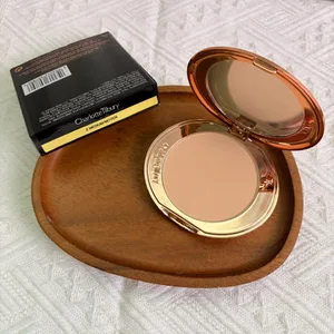 Charlotte Tilbury Setting Powder Compact Lip Gloss Foundation Paleta de fard de pleoape fard de obraz în două tonuri Lejer Delicat De lungă durată