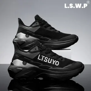 Men's Running Shoes High-Rebound Cushioning Technology Mga Sapatos na Pang-sports sa Taglagas at Taglamig na Magaan na Non-Slip na Sneakers para sa Pagtakbo sa Paglalakad at Pagsasanay