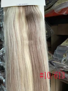 100% brazilské prodlužování vlasů Human Remy 120g-200g 16"-26" U Kus WIG Clip-in Natural Straight
