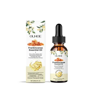Frankincense eterisk olja Återfuktande reparation ger näring åt hårbotten Återfuktande Kroppsmassage Avslappning Ansikte Torrt Skadat hår Hudvård