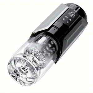 무선 앱 제어 남성 스트로커 - 8가지 모드 구강 핥기 시뮬레이션 강력한 추력 기능 USB 충전식 미니 컴팩트 사이즈