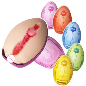 YUU Pocket Pussy Male Masturbator Hiding Sex Toy Realistic Vagina Masturbation Eggs for Men Peni Stimulation Portable 5 Style