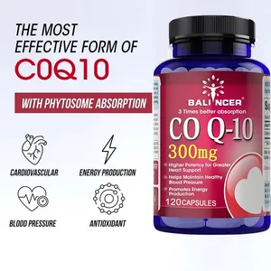 120 Capsules of Coenzyme Q10 Provide Energy Vitamin Health Food Organic Ultra-high Absorption Rate COQ10 Helps Blood Health