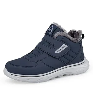 Inverno de pelúcia tornozelo tênis ortopédicos ajustável sapatos para diabéticos sapatos de caminhada esportes gancho e laço pés inchados polegar eversão