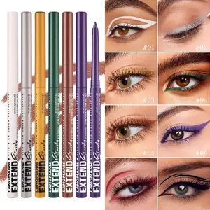 Waterproof Eyeliner Gel Pencil Gold Brown Lying Silkworm Pen Soft Easy Wear High Pigment Matte Eyeliner Lasting Shiny Eye Makeup
