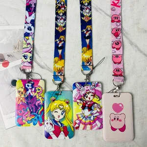 أنيمي الاعتماد شارة حامل Kawaii حاملي بطاقات مترو الانفاق ميني طالب الحرم الجامعي الحبل بطاقات حامل اكسسوارات الهدايا