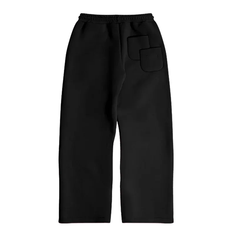 Set 2 Keping Baru Musim Gugur Lelaki Kasual Baju Sweat Bertudung Pasangan Pejal Seluar Peluh Longgar Baju Sweat Joging Seluar Pakaian Sut
