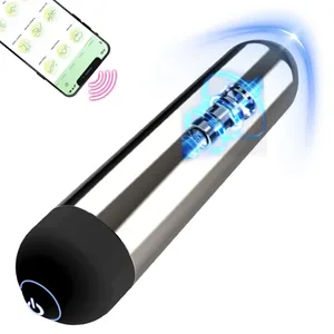 Kraftfull Bullet Vibrator APP Bluetooth-kontroll Klitoral G Spot Stimulation Massager Mini Anal Pussy Stimulator Sexleksak för kvinnor