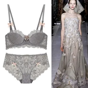 Bralette francés Pure Desire de busto pequeño, Copa AB, Push Up, Sujetador de encaje inalámbrico para chica regordeta, diseño de lazo, pliegue fino, comodidad de talla grande