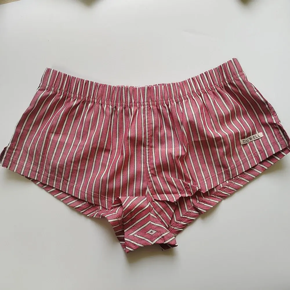 Klassische gestreifte Badehose für Herren, Unterwäsche aus bequemer, atmungsaktiver Baumwolle
