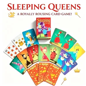 The Sleeping Queens Card Game Full engelsk versjon Familiebrettspill 2-5 spillere Strategikortspill for voksne Festgaver