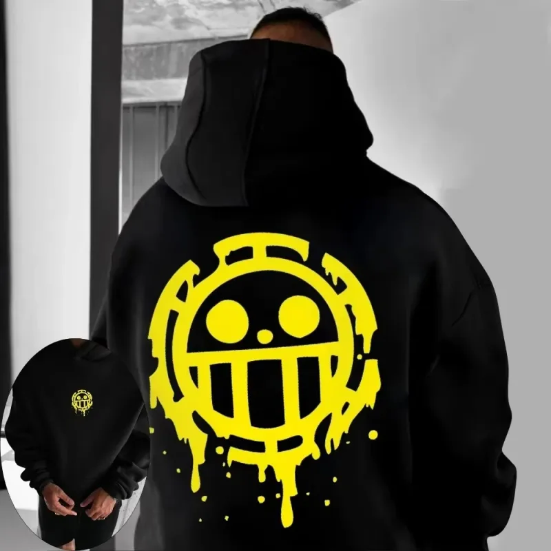ONE PIECE Men's Hoodie Sweater Trafalgar Law Anime Spring and Autumn New Boys Children's Long Sleeve Parent-Child WearWinter Top
