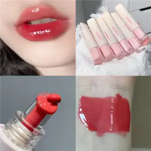 Jelly Lip Gloss μακράς διαρκείας Mirror Water Lip Glaze Έγχρωμο ενυδατικό κραγιόν Κρυστάλλινο λαμπερό κραγιόν με λαμπερή απόχρωση χειλιών Κορεάτικο μακιγιάζ φροντίδας χειλιών