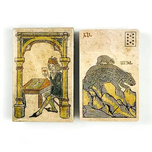 Oracle cards lazer entretenimento cartão família reunião adivinhação baralho jogo de cartas pequeno poker tamanho estilo retro