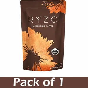 Organic Mushroom Coffee Powder with 6 Adaptogenic Mushroom Daily Instant Coffee for Better Energy Focus Digestion Immunity