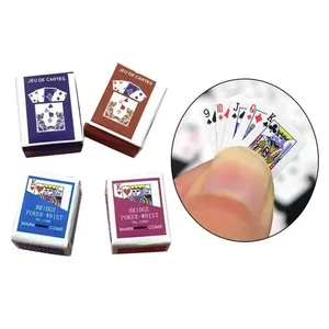 Mini Poker Sjovt kortspil Party favoriserer småt legetøj afslappet fingerspids poker nem at bære stress aflastende nye gaver studerende