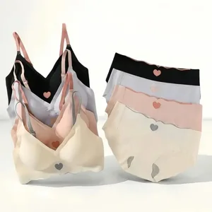Women Push Up Bra And Panties Set Non-wi