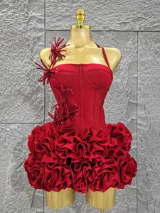Elegant Skinny Luxury Birthday Party Red
