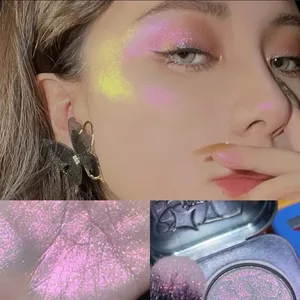 Kaleidos Automatic Gel Eyeliner Pencil Chameleon Eye Shadow Highlighter Glitter Face Makeup Set Chameleon Diamond Powder