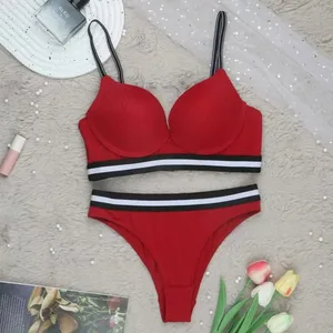 Sexy push up sutiã conjunto alças ajustáveis ​​underwire conforto sutiãs respirável acolchoado copo íntimo lingerie