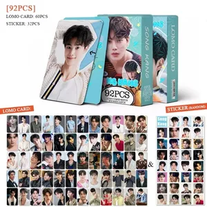 92ks/sada Song Kang Lomo karty 60PCS HD Photo Cards + 32PCS Mini Stickers Kolekce korejských herců Photocards for Fans