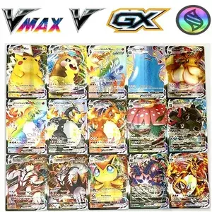 50/100 stk pokemoner fransk engelsk tyske kort pokemoner Kort 100 Gx 100 V Max VMAX 50