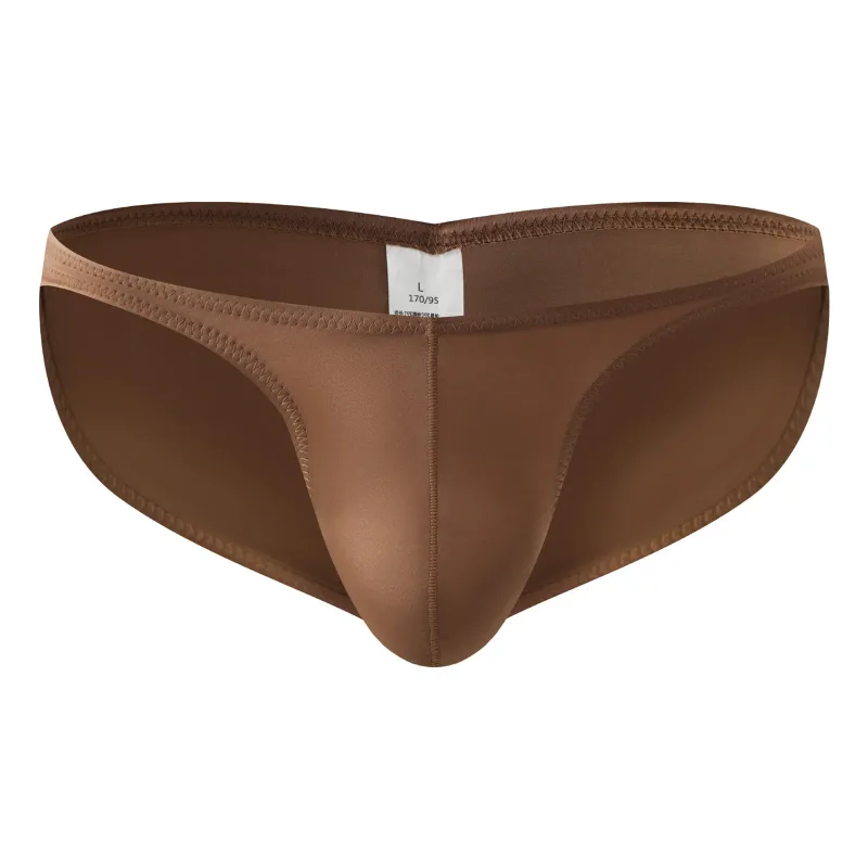 Slip da palestra a vita bassa da uomo in raso liscio Intimo sportivo da allenamento Bodybuilding Ultra sottile Allenamento fitness ad asciugatura rapida Sollevamento dei glutei