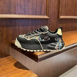 Chunky tênis masculino designer esporte sapato moda casual malha respirável aumento sapatos de plataforma interna para homem tênis casual
