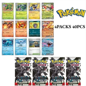 Vui vẻ 40 Miếng Pokemon Gói Thẻ 4 Bộ Mặt Trăng Mặt Trời Tím 151 Tiếng Anh Thương Mại Thẻ Sưu Tập Đồ Chơi Quà Tặng Halloween Giả Tưởng Khoa Học Viễn Tưởng
