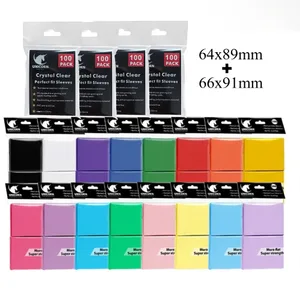 200PCS Card Sleeves Εμπορικές κάρτες Διπλής στρώσης Ματ μανίκια κάρτας τυπικού μεγέθους για Pokemon MTG Baseball Sport Card Game
