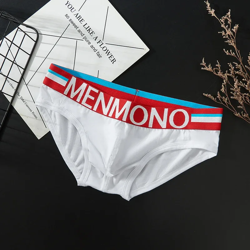 nya herrunderkläder i ren bomull sexiga slimmade modeunderkläder för män Låg midja Sport ungdomskalsonger