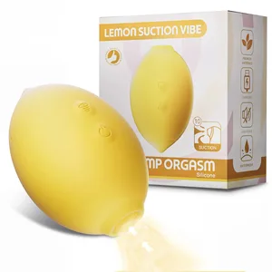 Lemon Vibrator Sucking Vibrator Clitoral Stimulator with 10 Sucking Modes Silicone Clitoral Sucker Womens Couples Sex Toy 18+